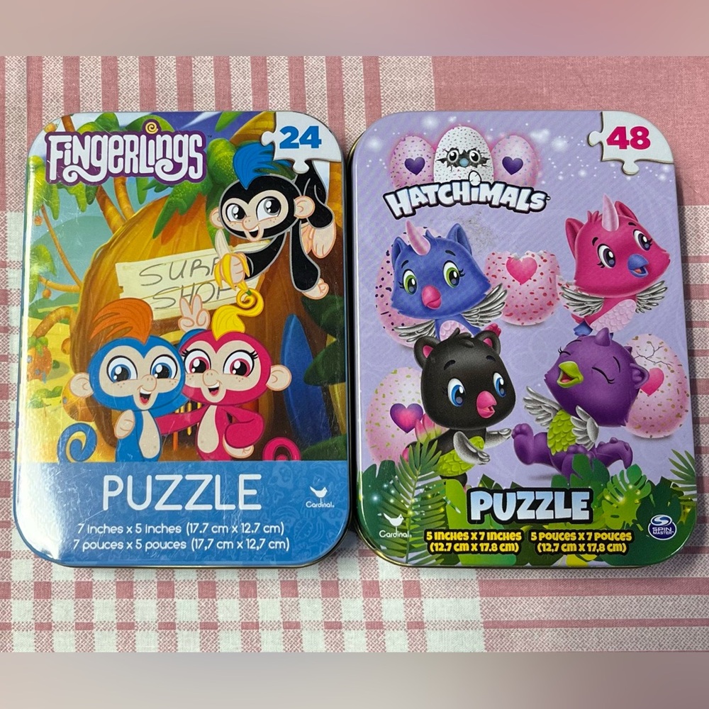 🌺3/$12 Mini puzzle sets 5” x 7” 24 and 48 pcs
